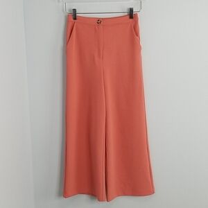 GOOD LUCK GEM HIGH WAIST wide leg pink pants xs